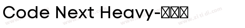 Code Next Heavy字体转换
